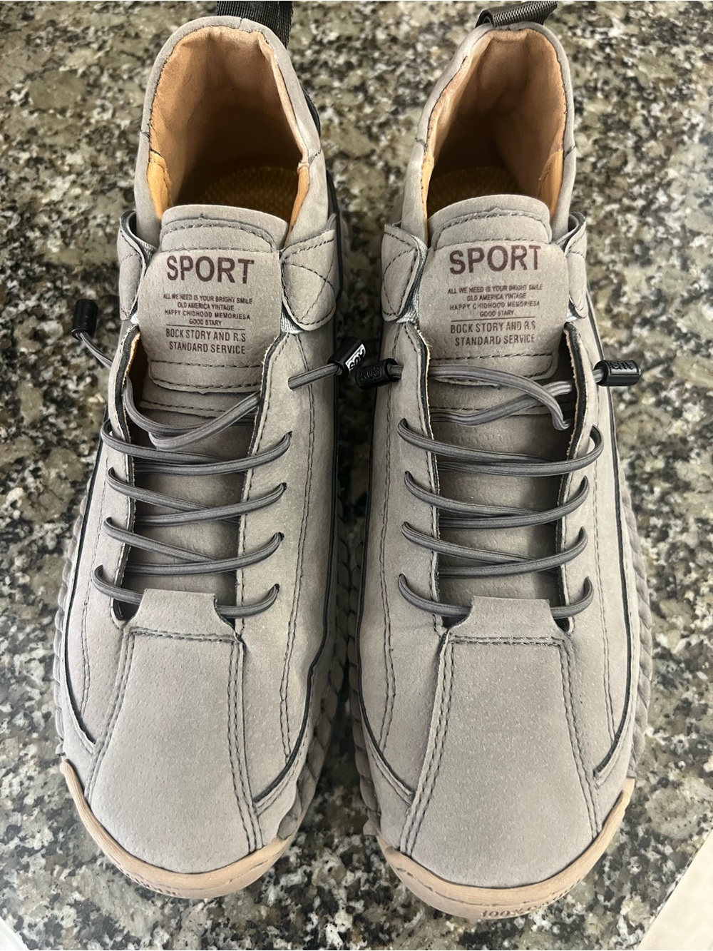 Sport women’s Casual Lace-Up Shoes in Light Gray